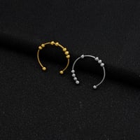 Calm - Angst-Ring mit Perlen