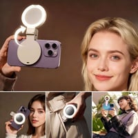 Portable Mobile Phone Rear Selfie Mirror Fill Light