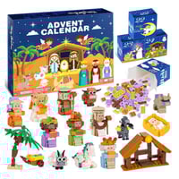 2025 Nativity Advent Calendar – 24-Day Building Block Set Christmas Countdown Gift