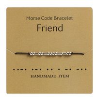 Funny Morse Code Couple Bracelet
