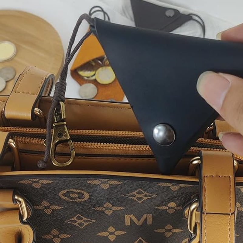 Distressed Leather Coin Purse