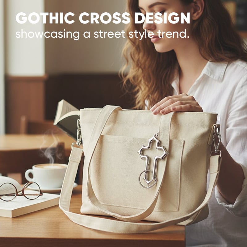 Gothic Cross Carabiner Keychain