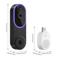 Wireless Smart Doorbell Camera – Outdoor Surveillance with HD Night Vision