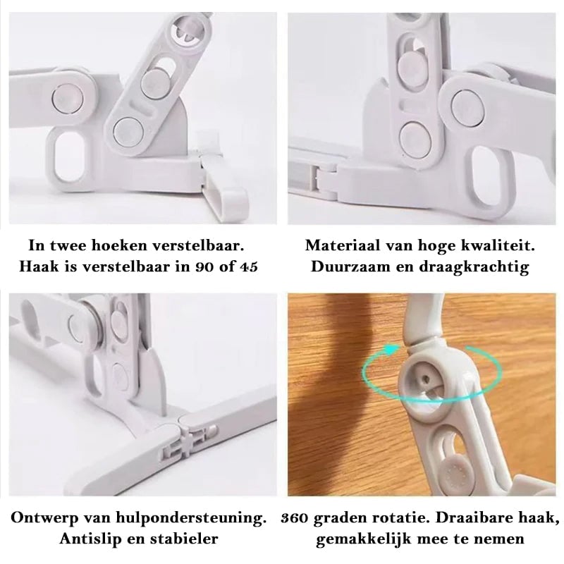 Opvouwbare reiskleerhangers