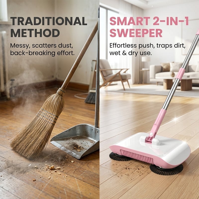 2-in-1 Push Sweeper