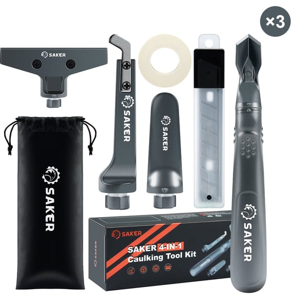 Sakerplus 4-in-1 Caulking Tool Kit