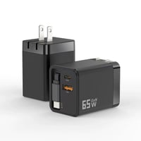 65 W GaN 3-in-1 einziehbares Schnellladegerät