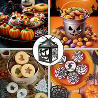 Halloween-Themed Glitter Decorative Candy Box