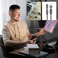 4-in-1-Schnellladekabel aus Nylongeflecht