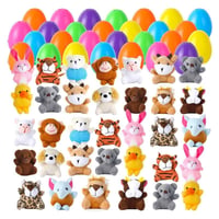 Prefilled Easter Eggs, Filled with Plush Animal Toys(28 pcs/set)