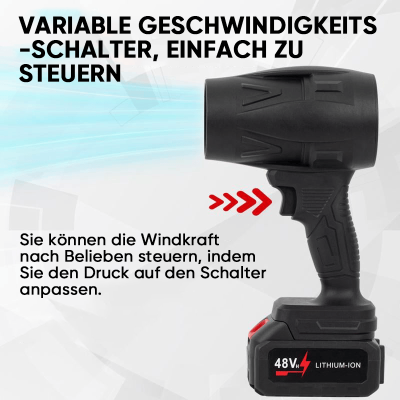 Leistungsstarkes Handgebläse mit Turbotechnik