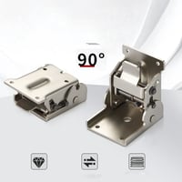 Sakerplus 90 Degrees Self-locking Folding Hinge Anti-corrosion Invisible Connector