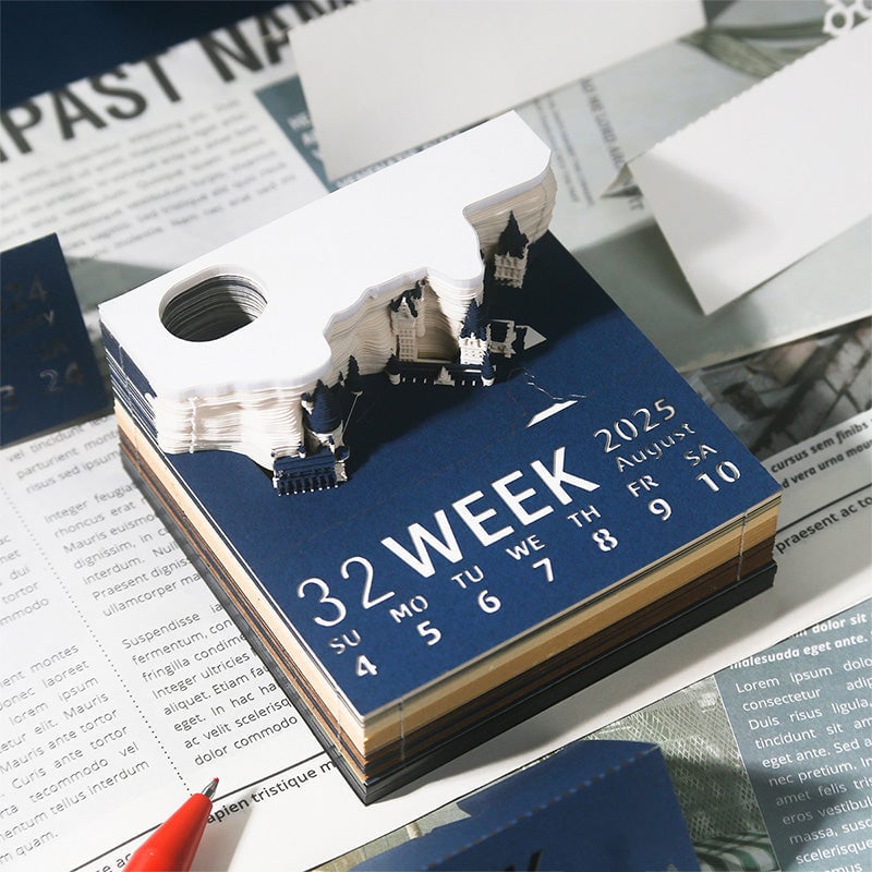 3D-notatblokk Magisk Slott med Lys