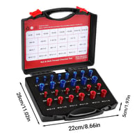 Gewindeprüfer-Set aus Aluminium