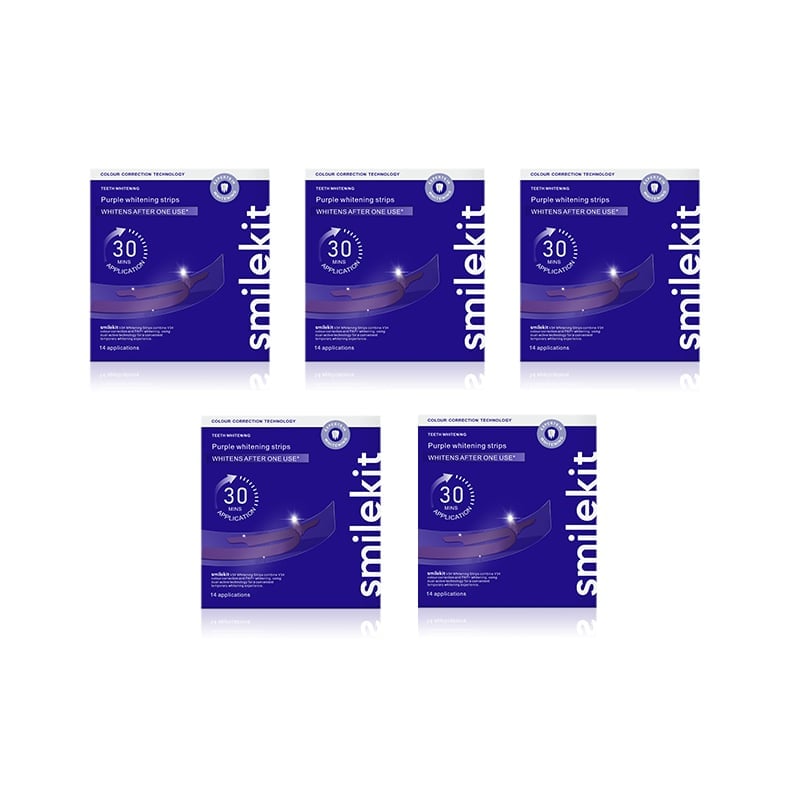 Teeth Whitening Strips with Advanced Color Correcting Technology