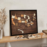 Wooden USA Map Puzzle