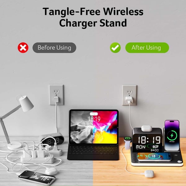 Saker® 7 in 1 Wireless Charging Station