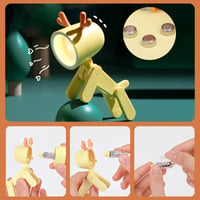 Mini lampe de nuit LED en forme de chiot et de cerf avec dessin animé mignon