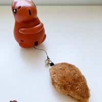 Rechargeable hanging squirrel cat toy