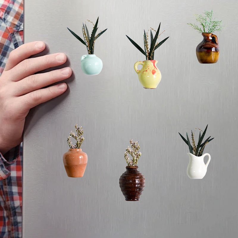 Autocollants magnétiques pour vases de réfrigérateur