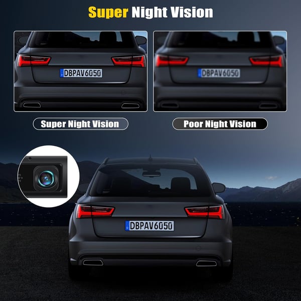 Sakerplus 3 Channel Dash Cam Front and Rear Inside