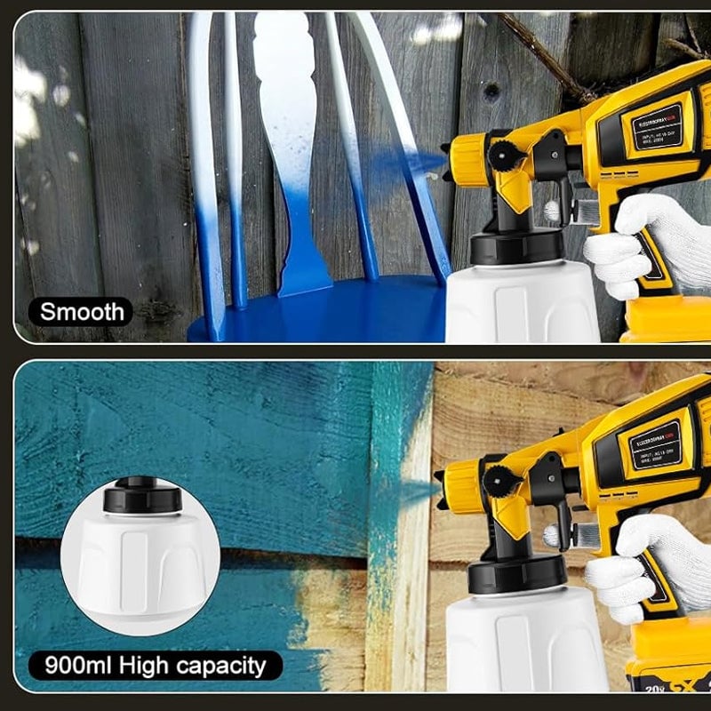 Removable electric paint gun