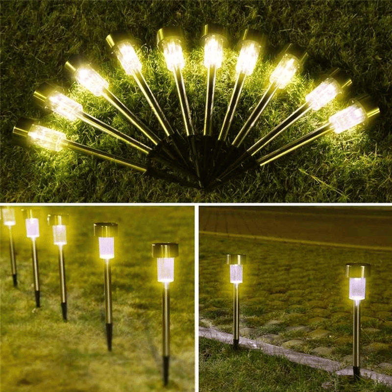 Zonne-tuinverlichting, 10 stuks