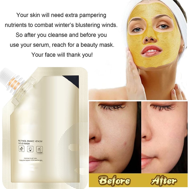 Retinol slangengif gouden masker