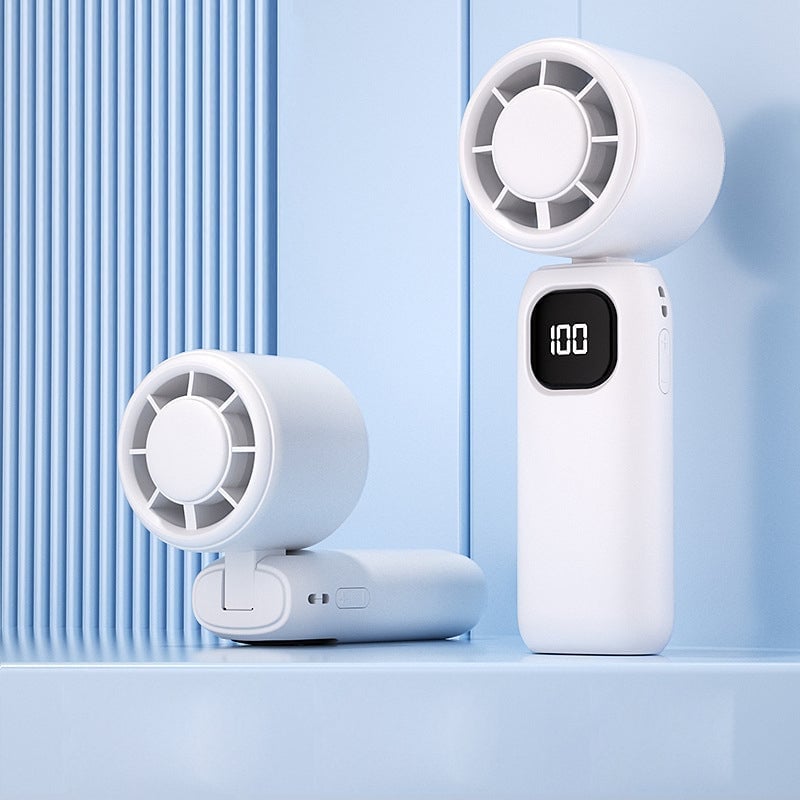 Foldable Ice Cooling Handheld Fan