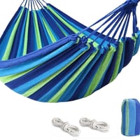 Outdoor Thick Canvas Hammock with Ropes