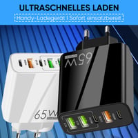 Multiport-Adapter 65W Schnellladegerät - EU-Standard