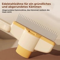 Selbstreinigende Haustier-Pflegebürste