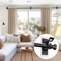 No Drill Curtain Rod Brackets