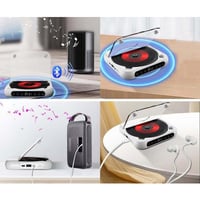 Bærbar Bluetooth-kompatibel CD-afspiller 