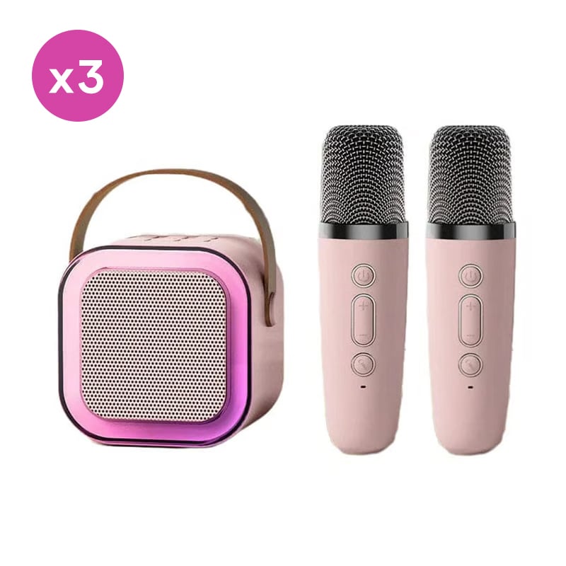 Mini Karaoke Machine with Wireless Microphones