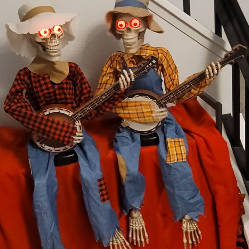 Divertidos Esqueletos Animados de Duelo de Banjo