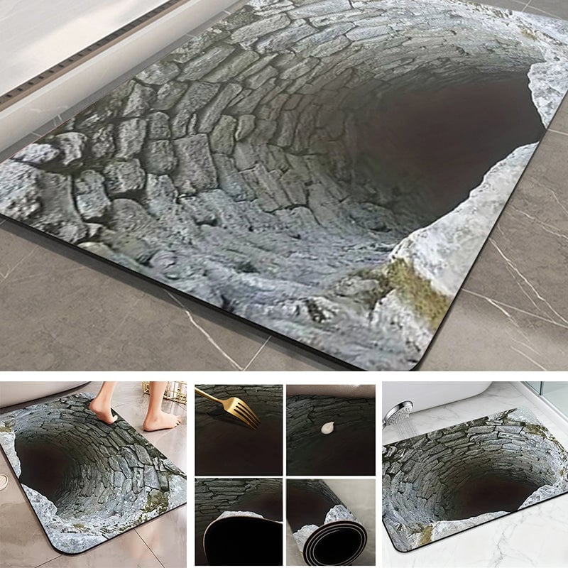 3D-Optische Illusions-Anti-Rutsch-Fußmatte