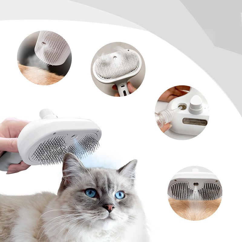 Spray-Katzenbürste