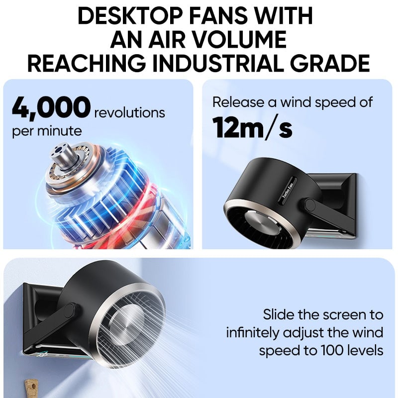Smart Digital Display Touch Desktop Fan