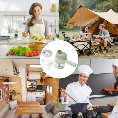 Portable wireless vegetable cutter