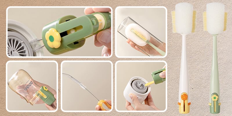 Transition from cluttered sink to organized sink