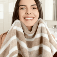 Luxus-Badetuch-Set aus Korallenfleece