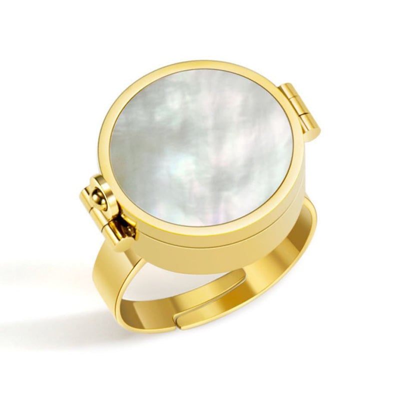 Lip balm, lipstick, and ring storage
