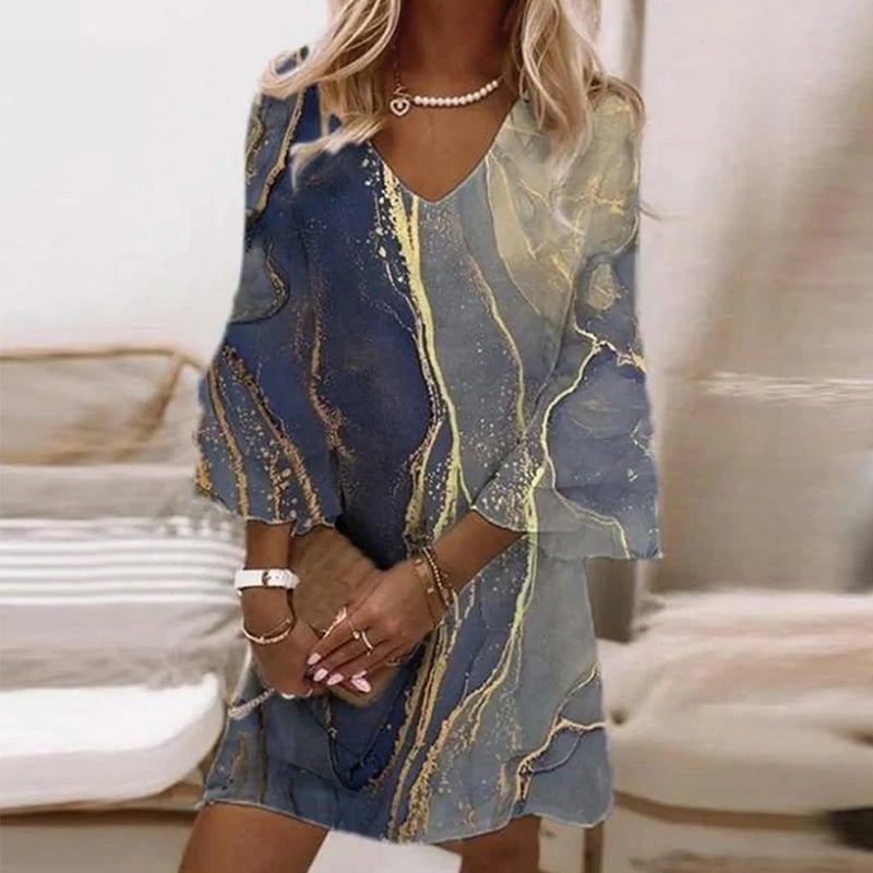 Vestido de verano con mangas acampanadas