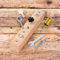 Educational Screw-Tightening Busy Board