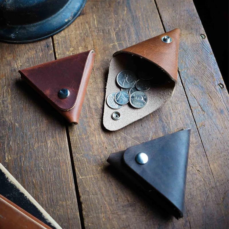 Distressed Leather Coin Purse