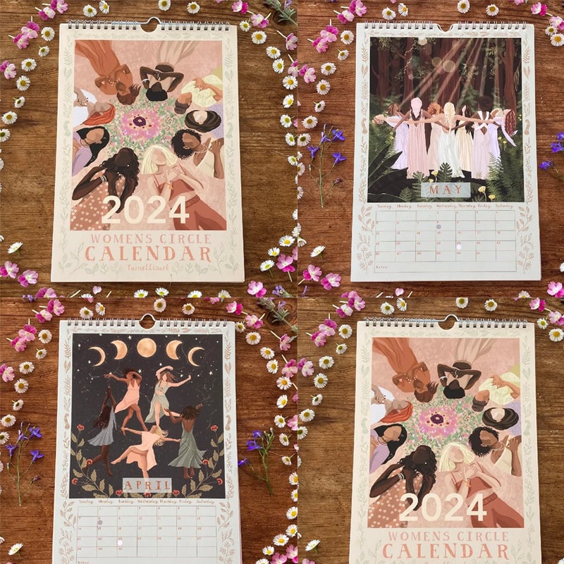 2024 Womens Circles Hängande Väggkalender