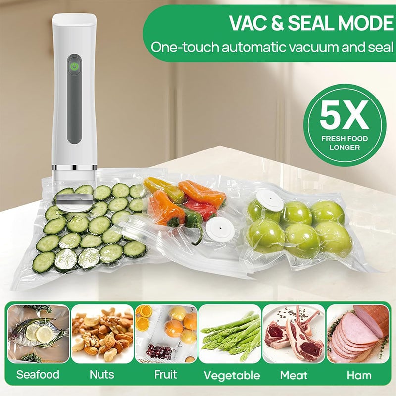 Vacuum Sealer with Reusable Bags