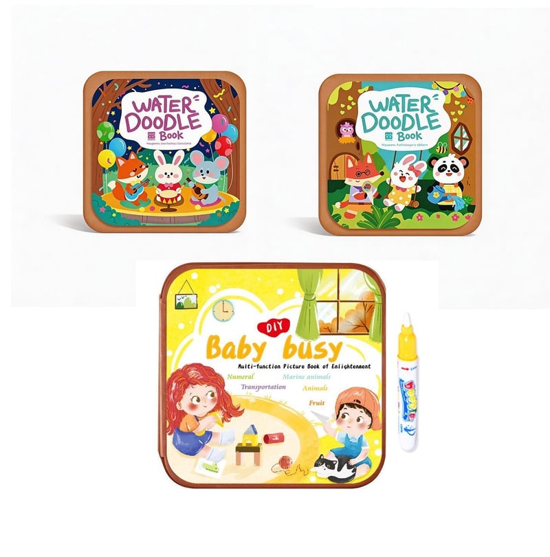 Reusable Magic Water Doodle Books for Kids