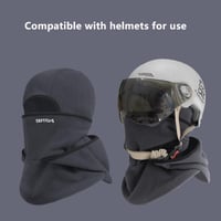 Wintermütze für draußen, warmes Nackenband, integrierte Fahrradmaske